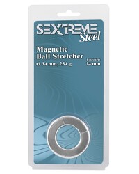 Sextreme Steel: Magnet-Penis-/Hodenring, metallic